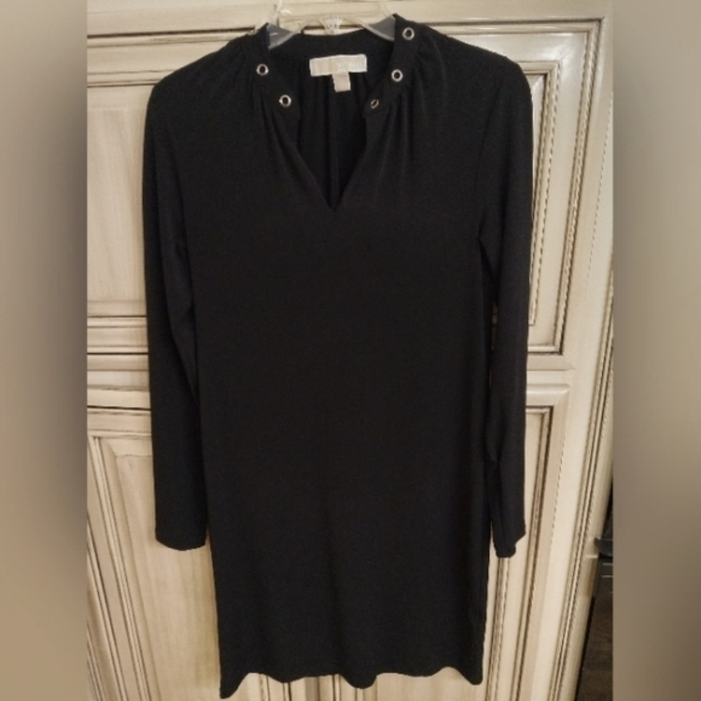 Michael Kors Black Small‎ Top With Accent Grommets